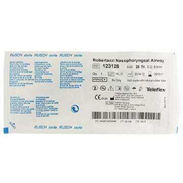 Soft Nasopharyngeal Airway with Adjustable Flange & Surgilube