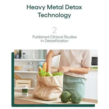 EcoNugenics PectaClear Detox Supplement for Toxic Metal Cleanse – Naturally & Safely Eliminates Toxins for Gut, Liver & Kidney Detox & Repair – Helps with Energy, Weight, Hormone Balance – 60 Capsules