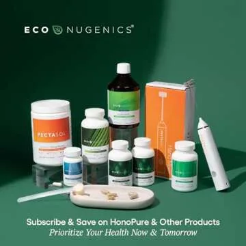 EcoNugenics PectaClear Detox Supplement for Toxic Metal Cleanse – Naturally & Safely Eliminates Toxins for Gut, Liver & Kidney Detox & Repair – Helps with Energy, Weight, Hormone Balance – 60 Capsules