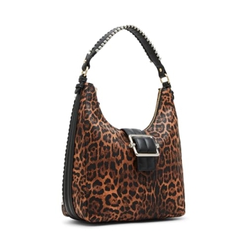 Steve Madden Bsarahh Hobo Bag with Studded Leopard Design
