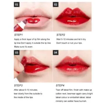 6 Colors Lip Stain Gloss Tattoo Magic Color Peel Off Mask Tint Long Lasting Waterproof Lip Gloss VeniCare