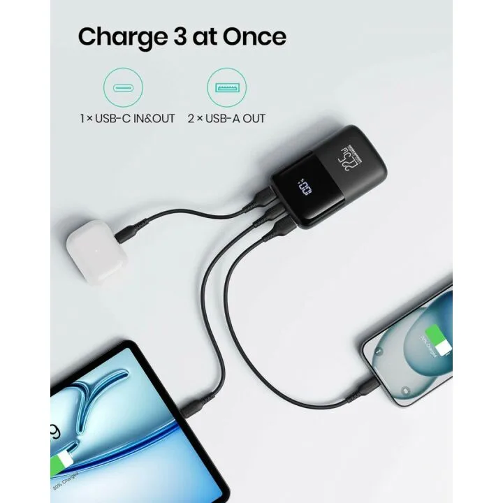 INIU 10000mAh Portable Charger - Fast Charge Power Bank