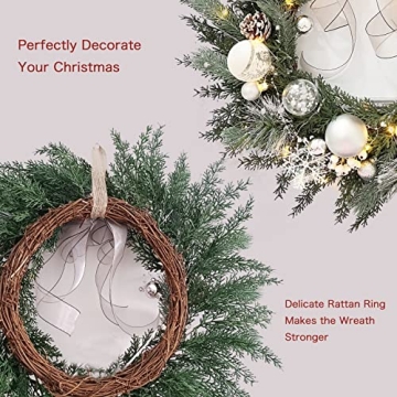 Enchanting TOKCARE Prelit Christmas Wreath for Festive Cheer