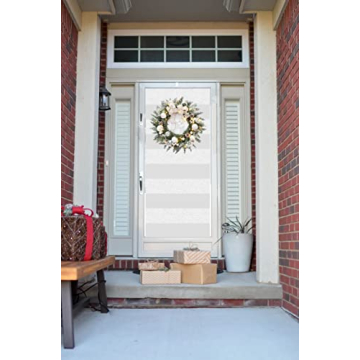 Enchanting TOKCARE Prelit Christmas Wreath for Festive Cheer