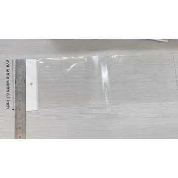 PABCK 100 Pack (Available Size 6.1x15.7 inch) Clear Self Adhesive Straight Hair Packaging Bags with Hang Hole Wigs Hair Storage Beauty Personal Care Hair Care Extensions Wigs Accessories