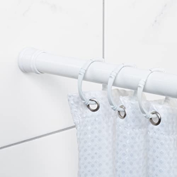 Zenna Home Adjustable Tension Shower Rod 44 to 72 Inches
