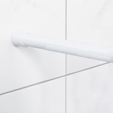 Zenna Home Adjustable Tension Shower Rod 44 to 72 Inches