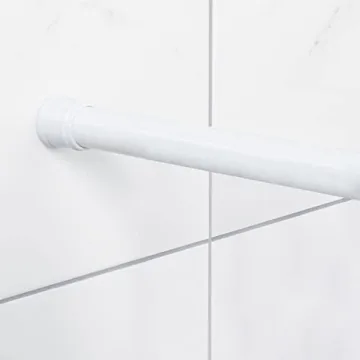 Zenna Home Adjustable Tension Shower Rod 44 to 72 Inches