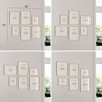 HAUS AND HUES Danish Pastel Posters - Set of 6 Pastel Pink Poster, Colorful Pastel Pictures for Wall, Cute Posters for Room Aesthetic, Trendy Dorm Posters for College Girls (Unframed)