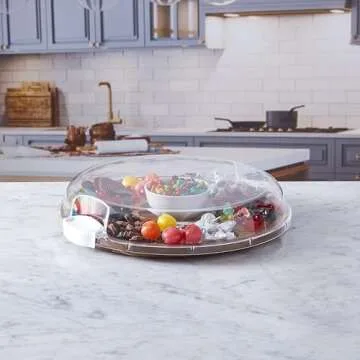 Farberware Build-a-Board with Lazy Susan and Locking Lid