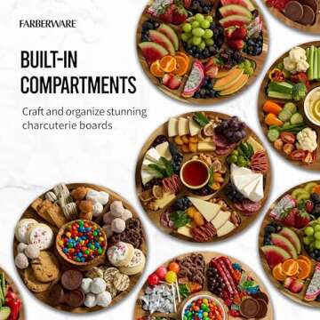 Farberware Build-a-Board with Lazy Susan and Locking Lid