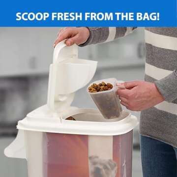 Buddeez Pet Food Container with EZ Pour Spout 16 LB Capacity