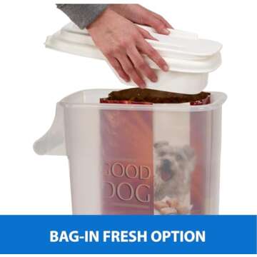 Buddeez Pet Food Container with EZ Pour Spout 16 LB Capacity