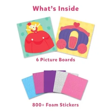 Skillmatics Fun with Foam - Unicorn & Princess Sticker Set for Kids
