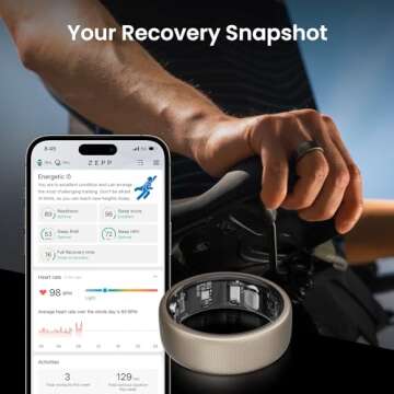 Amazfit Helio Smart Health Tracker Ring with Free Premium Access