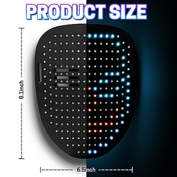 SPONDSOPH LED Halloween Mask with 50 Patterns for Kids