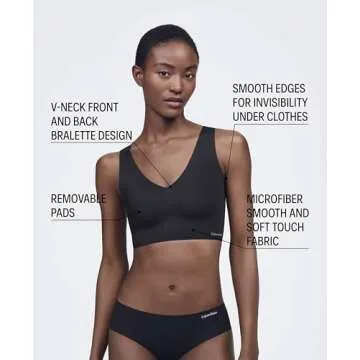 Calvin Klein Women's Invisibles Bralette - Comfort & Style