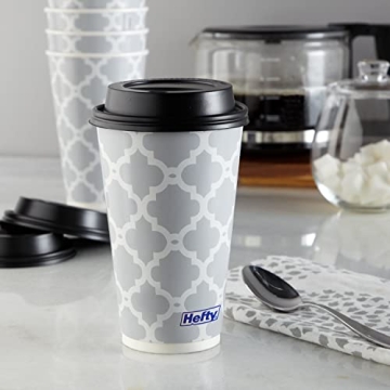 Hefty 16 Ounce Disposable Hot Cups with Lids
