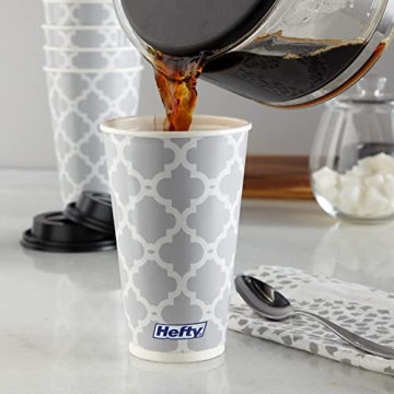 Hefty 16 Ounce Disposable Hot Cups with Lids