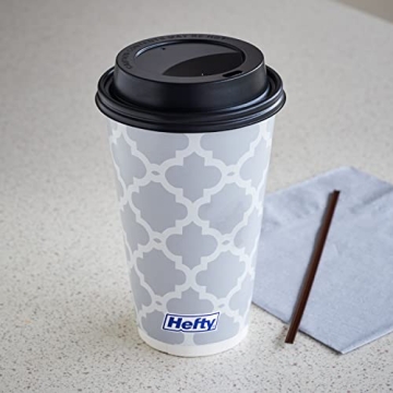 Hefty 16 Ounce Disposable Hot Cups with Lids