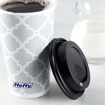Hefty 16 Ounce Disposable Hot Cups with Lids
