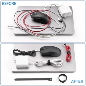 100 PCS 8 Inches Reusable Cable Ties for Effortless Organization