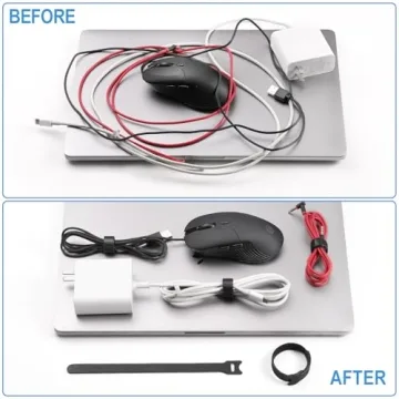 100 PCS 8 Inches Reusable Cable Ties for Effortless Organization