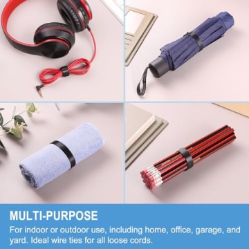100 PCS 8 Inches Reusable Cable Ties for Effortless Organization