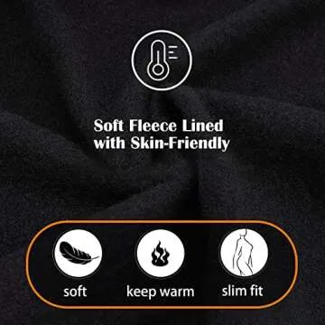 FULLSOFT 2 Pack Fleece Lined Leggings with Pockets for Women High Waisted Thermal Winter Yoga Pants for Workout Running(Black,Black(2 Pack),Large-X-Large)