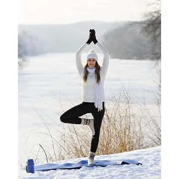 FULLSOFT 2 Pack Fleece Lined Leggings with Pockets for Women High Waisted Thermal Winter Yoga Pants for Workout Running(Black,Black(2 Pack),Large-X-Large)