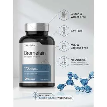 Horbaach Bromelain 1700 mg Pain Relief & Recovery