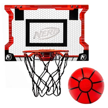 NERF Basketball Pro Hoop Mini Hoop - Fun Indoor Basketball Set