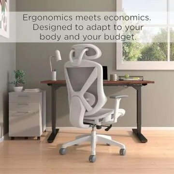Union & Scale Flexfit Dexley Ergonomic Chair in Gray