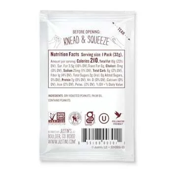 JUSTIN'S Squeeze Packs - Gluten-Free Classic Peanut Butter