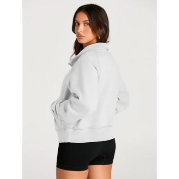 AUTMET Women's Sweatshirts Half Zip Pullover for Fall