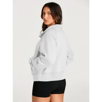 AUTMET Women's Sweatshirts Half Zip Pullover for Fall