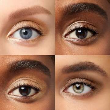 Julep Eyeshadow 101 Crème to Powder Waterproof Eyeshadow Stick Duo, Bronze Shimmer and Warm Gold Sh...