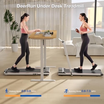 DeerRun 3 in 1 Folding Treadmill for Home Fitness