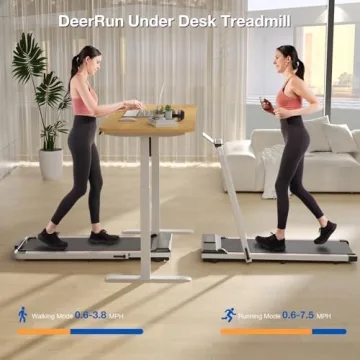 DeerRun 3 in 1 Folding Treadmill for Home Fitness