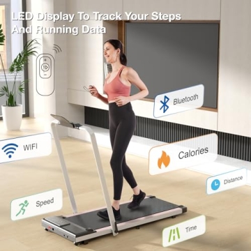 DeerRun 3 in 1 Folding Treadmill for Home Fitness