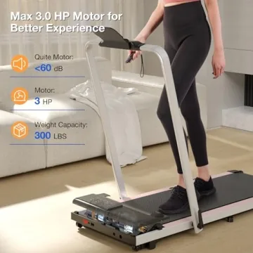DeerRun 3 in 1 Folding Treadmill for Home Fitness