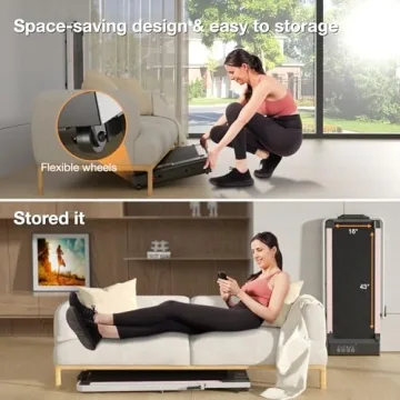 DeerRun 3 in 1 Folding Treadmill for Home Fitness