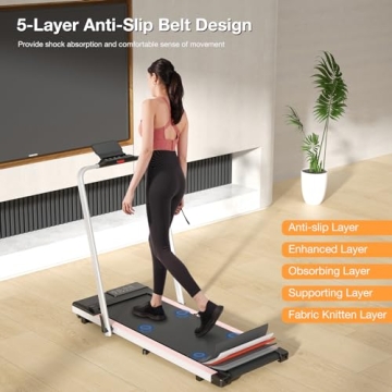 DeerRun 3 in 1 Folding Treadmill for Home Fitness