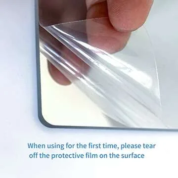 canhard Unbreakable Full Length Wall Mirror Tiles,Shatterproof Mirror for Kids Extra Thick 1/8" 4 Pack 5"x8", Long Mirrors for Bedroom Door Camping BathroomTravel Shaving for Shower