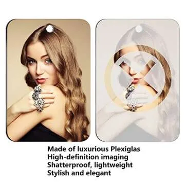 canhard Unbreakable Full Length Wall Mirror Tiles,Shatterproof Mirror for Kids Extra Thick 1/8" 4 Pack 5"x8", Long Mirrors for Bedroom Door Camping BathroomTravel Shaving for Shower