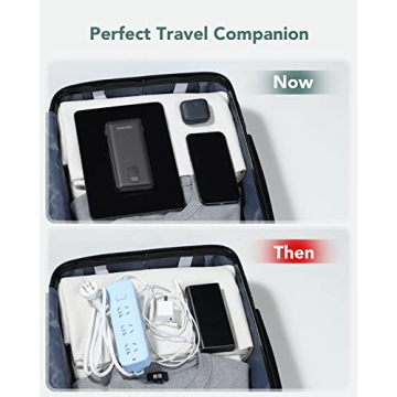 Charmast 10000mAh Portable Charger Built-in Cables Fast Charging