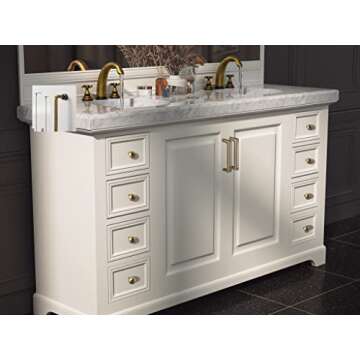 Goo-Ki Antique Brass Cabinet Pulls - Stylish 6 Pack for Home