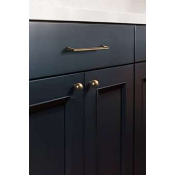 Goo-Ki Antique Brass Cabinet Pulls - Stylish 6 Pack for Home