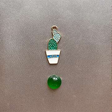 DPXWCCH 2 Pieces Magnetic Cactus Needle Minder for Cross Stitch Embroidery, Cute Cactus Plant Needle...