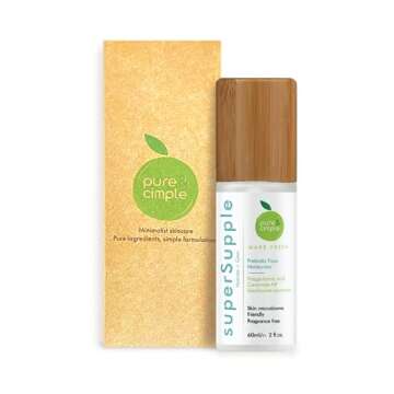 SuperSupple Prebiotic Face Moisturizer with Polyglutamic Acid and Ceramide NP Facial Moisturizer for...